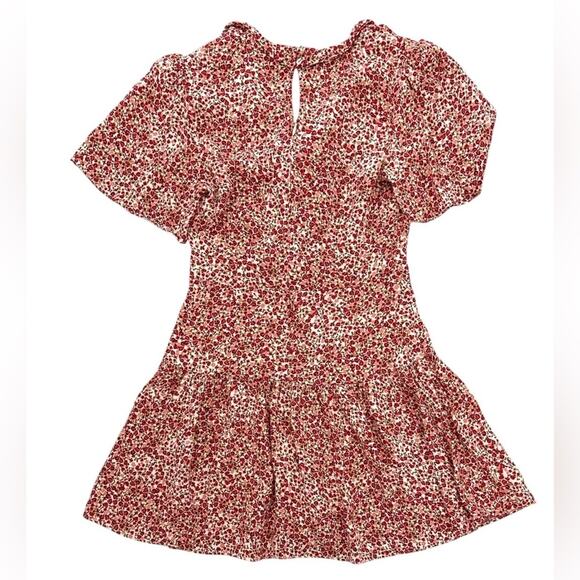 Reformation Adelina Floral Mini Dress Drop Waist V-Neck Ditsy Floral Size 2 - Picture 7 of 15